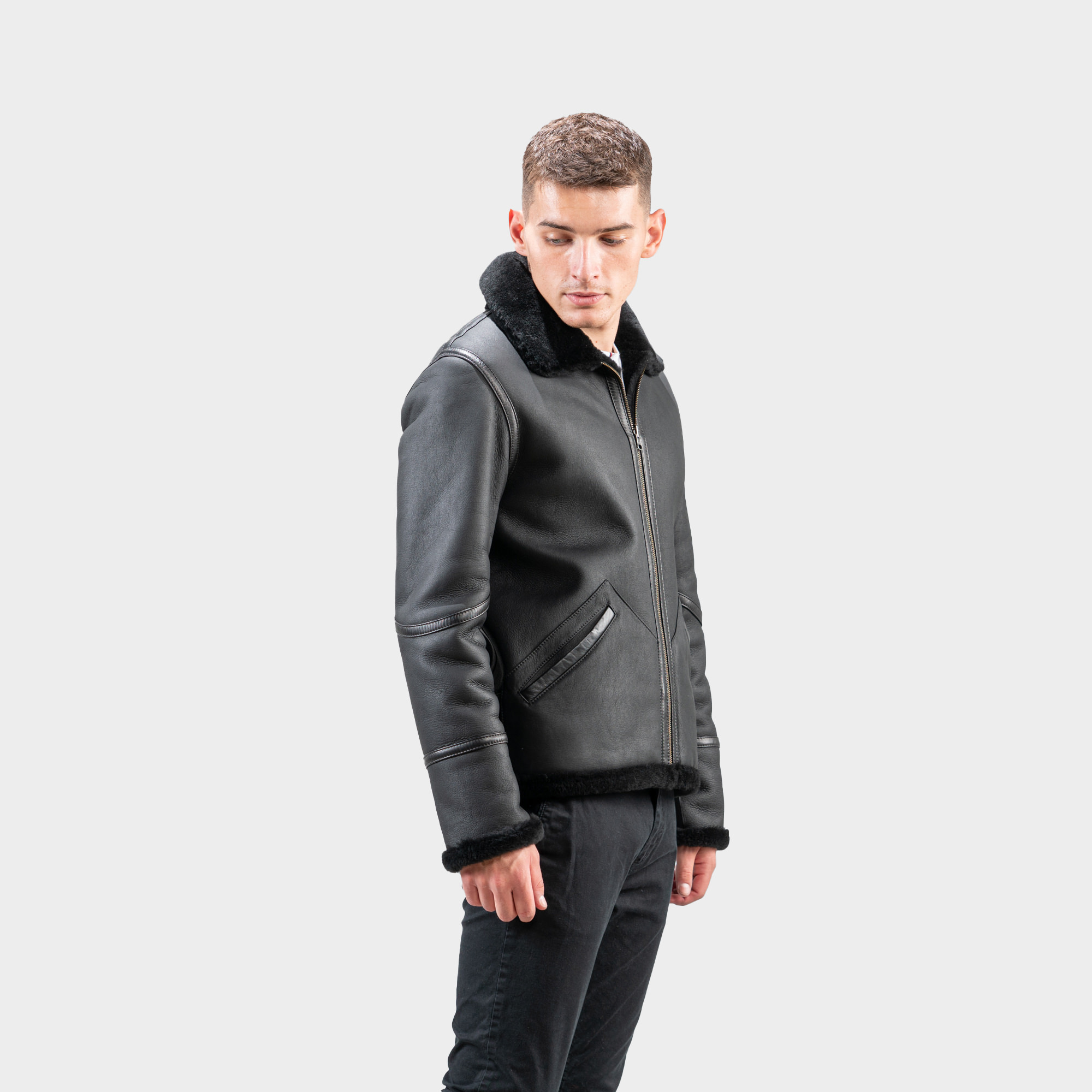 black reversible jacket