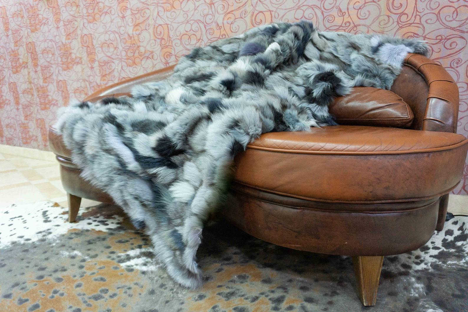 γούνινη κουβέρτα-ριχτάρι