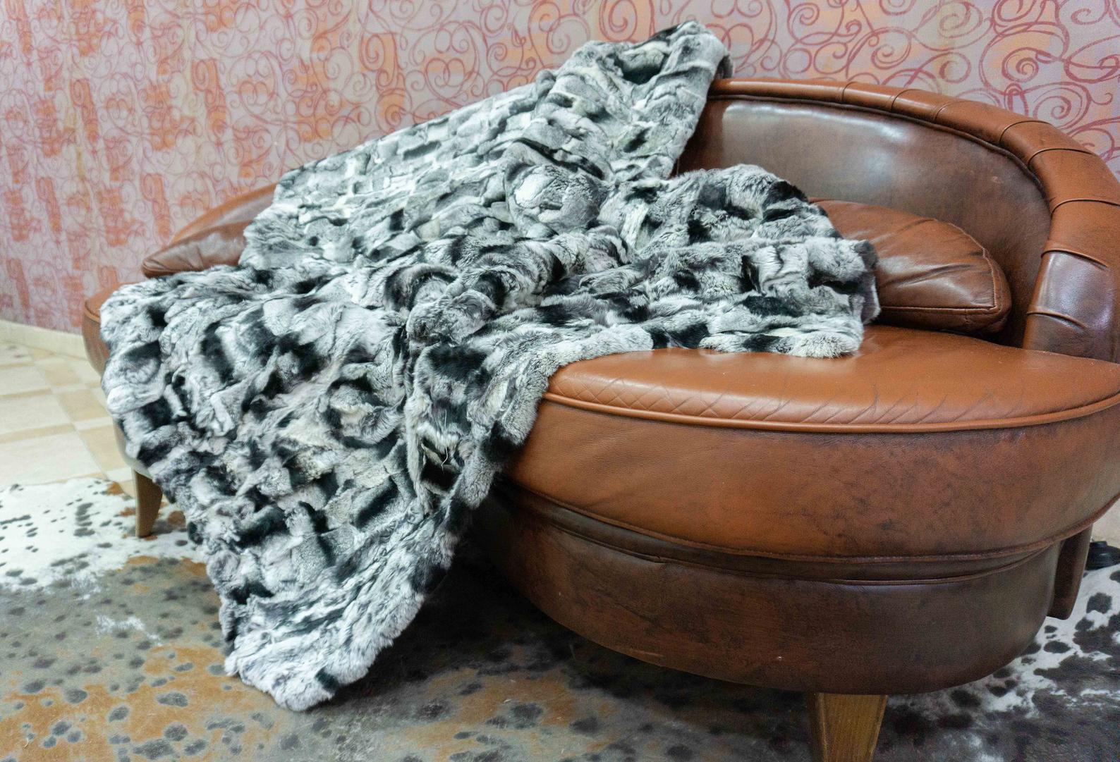 chinchilla fur blanket