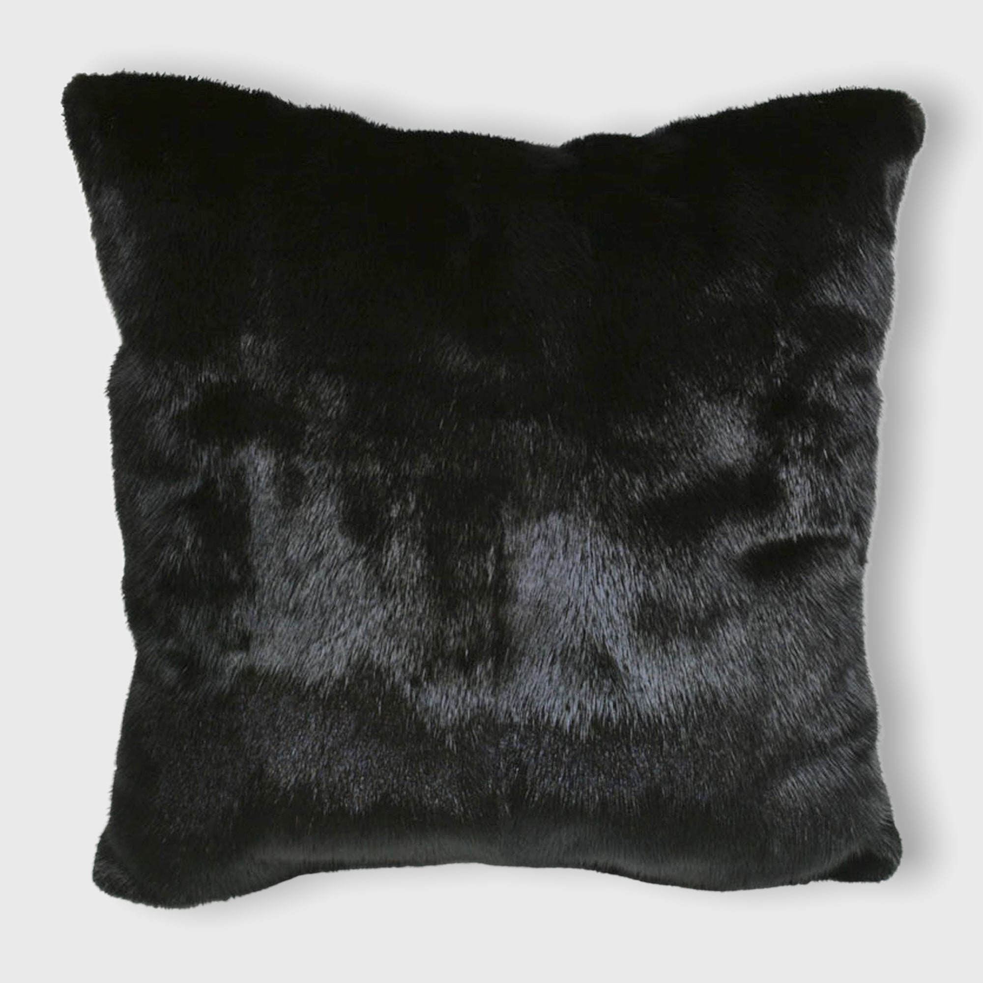 black mink fur pillowcase