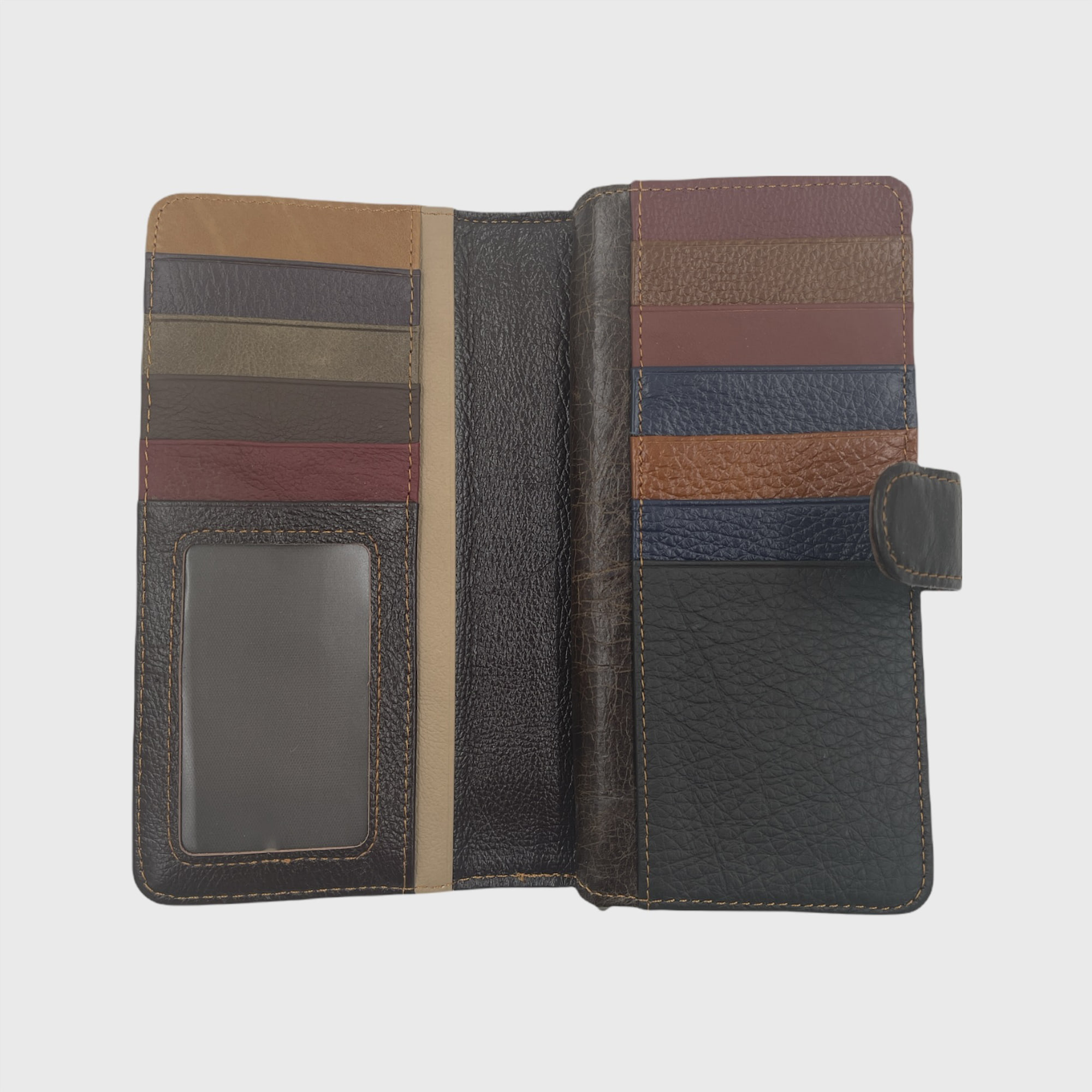 Leather wallet in various colors
