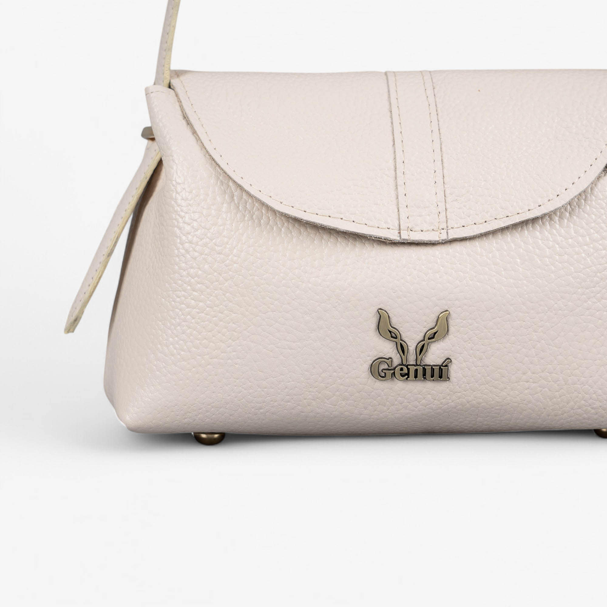 beige leather bag (10) Light beige leather shoulder bag