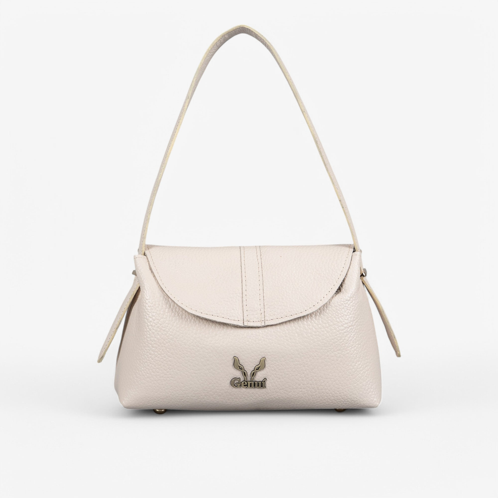 beige leather bag (7) Light beige leather shoulder bag