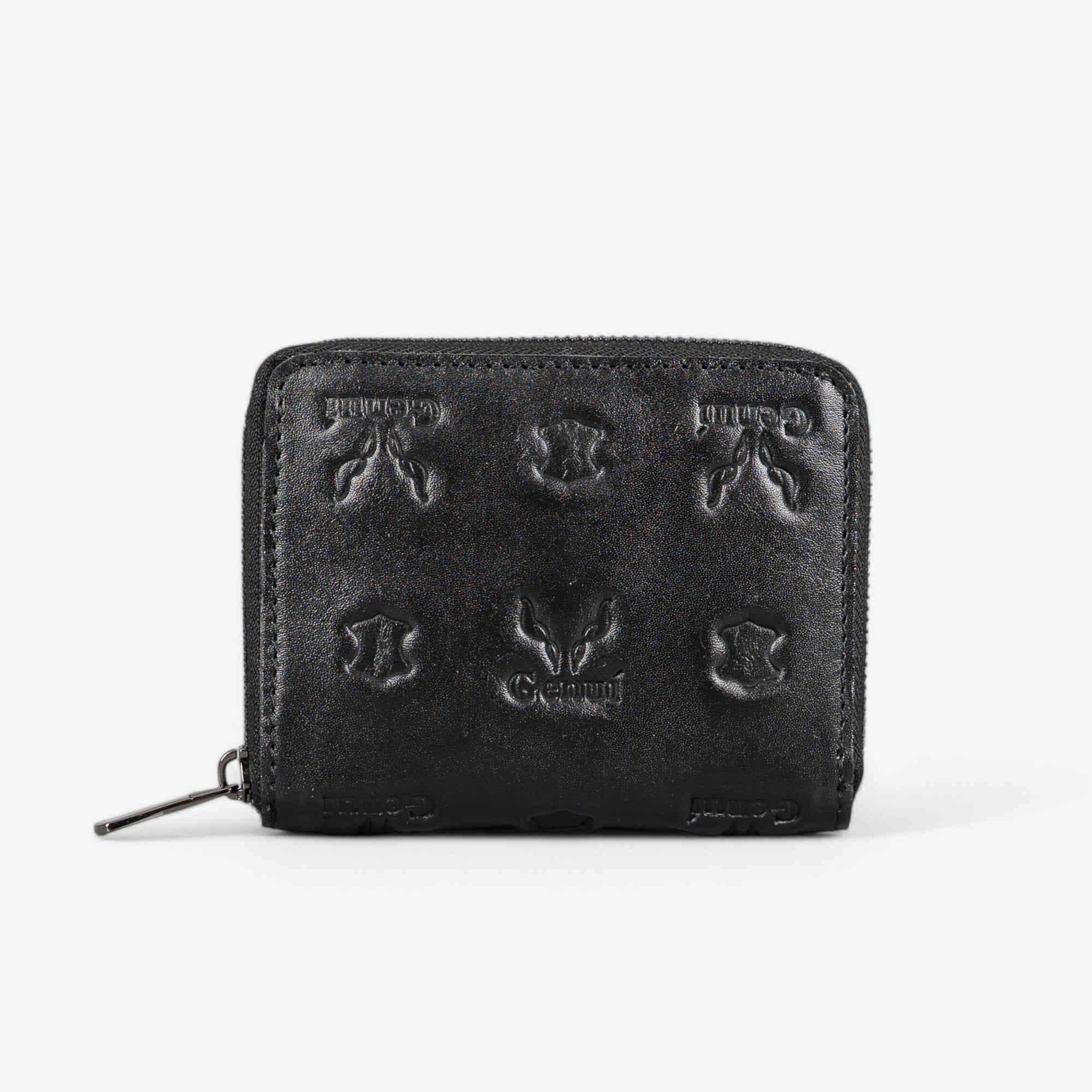 Black leather wallet
