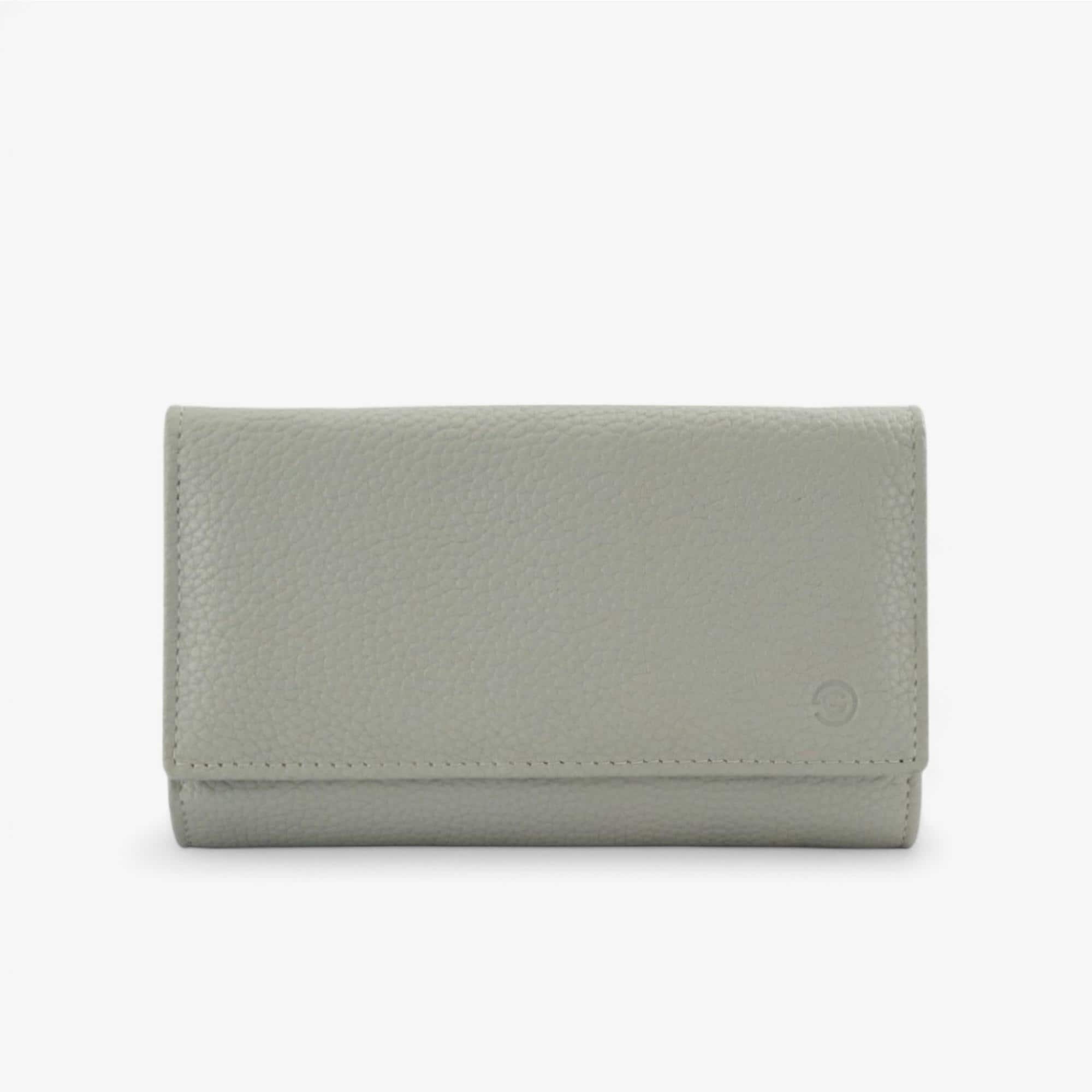 Women’s grey leather wallet