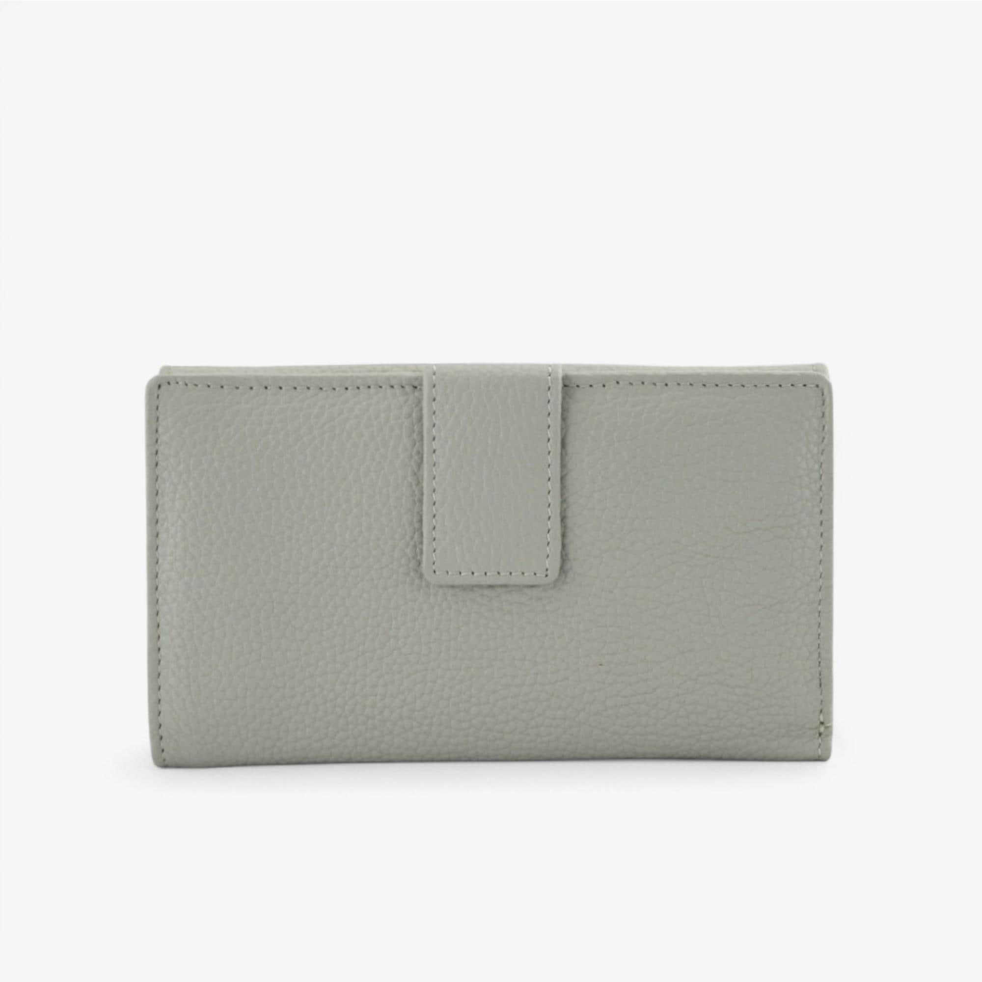 Women’s grey leather wallet