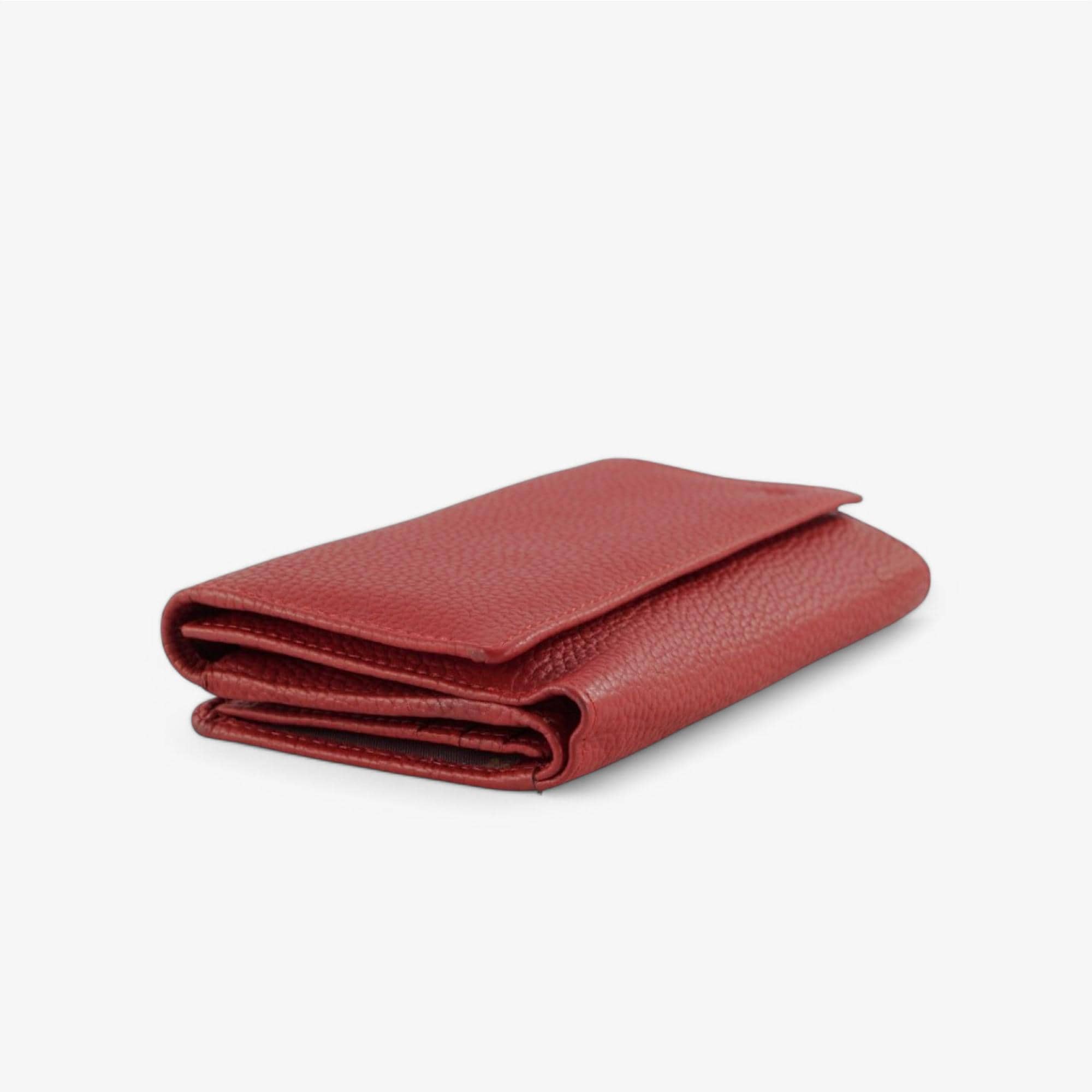 Women’s red leather wallet