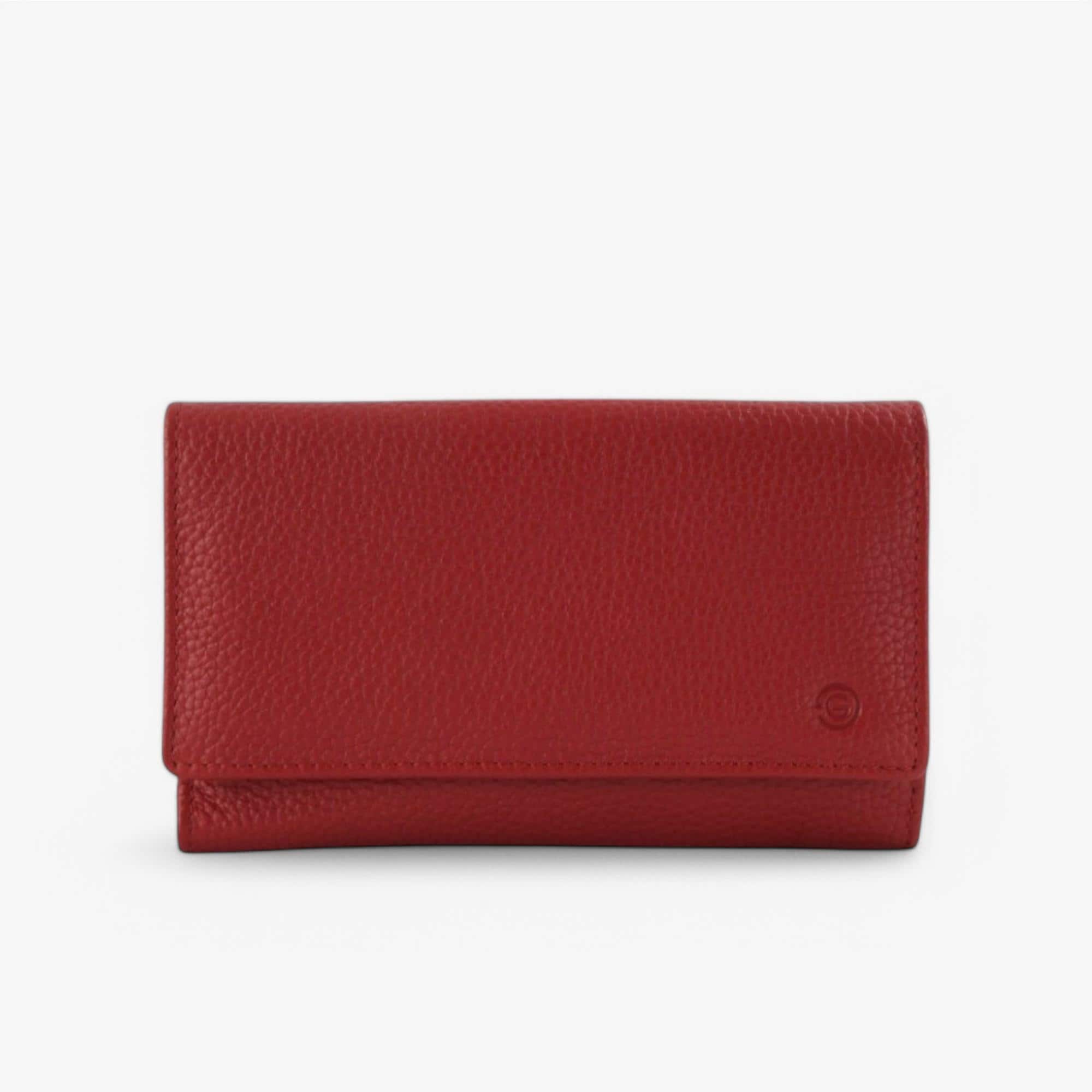 Women’s red leather wallet