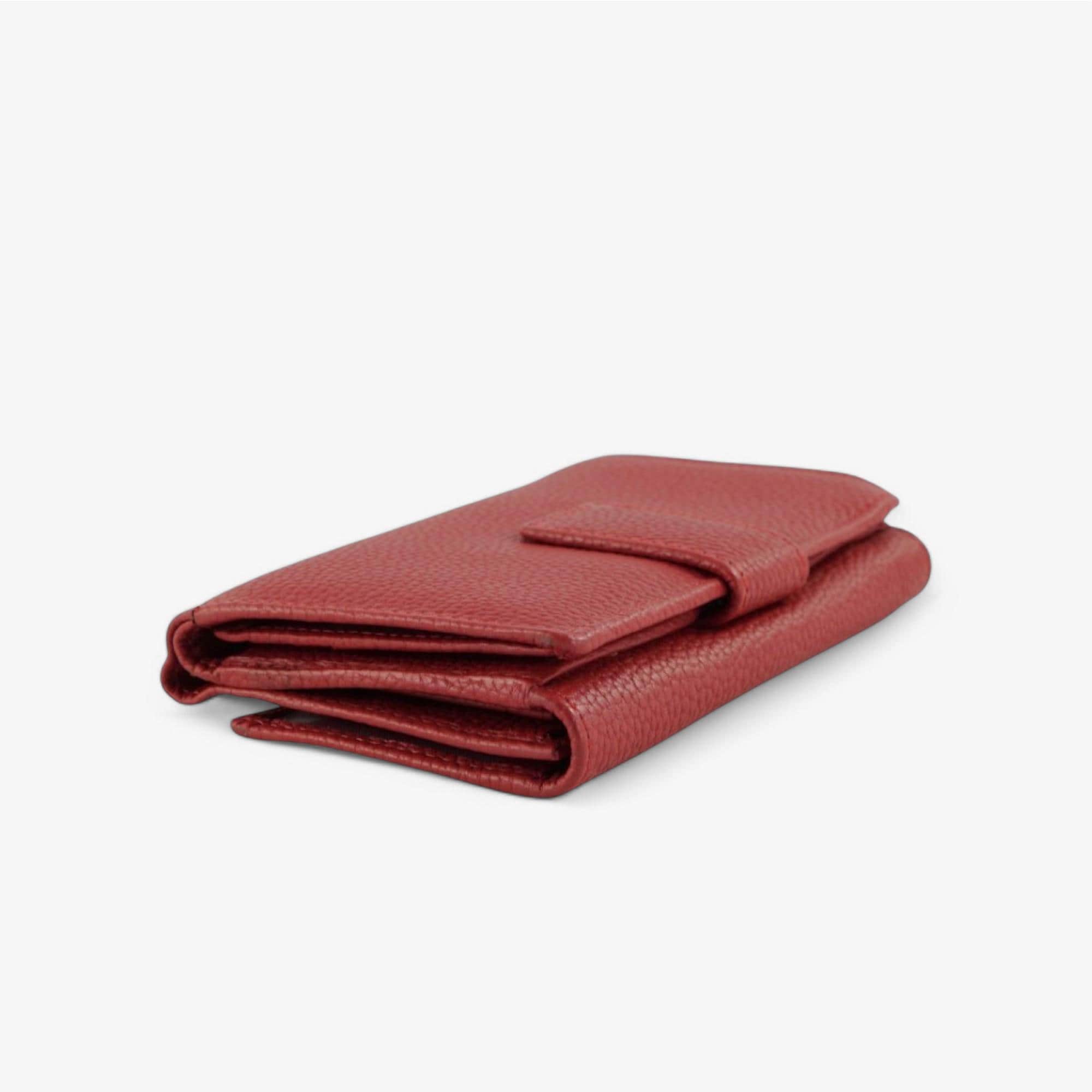 Women’s red leather wallet