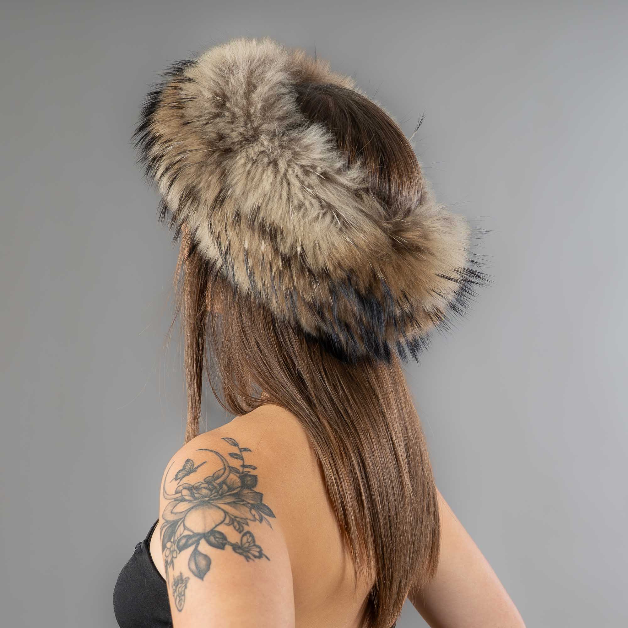 finn raccoon fur headband