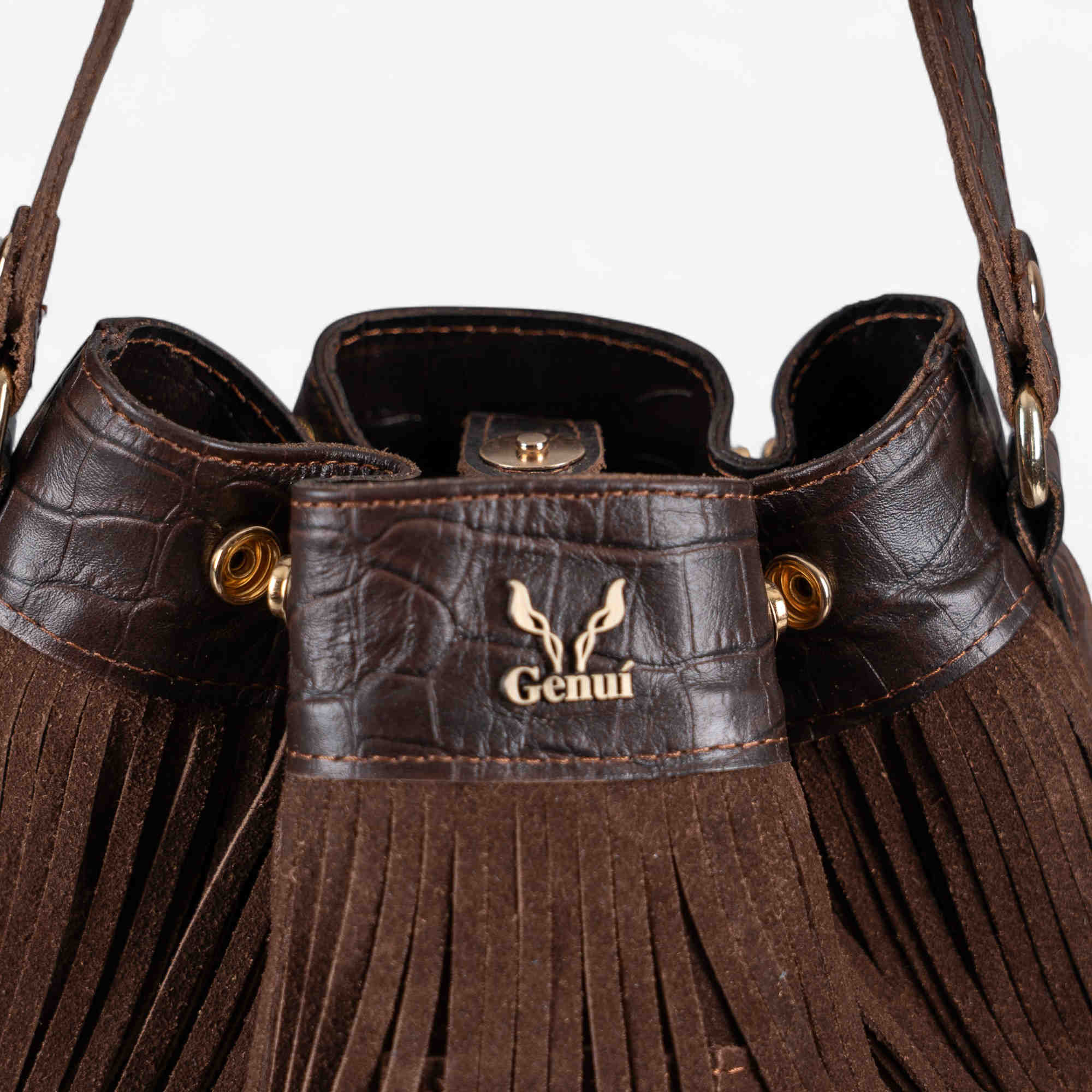 brown castor bag