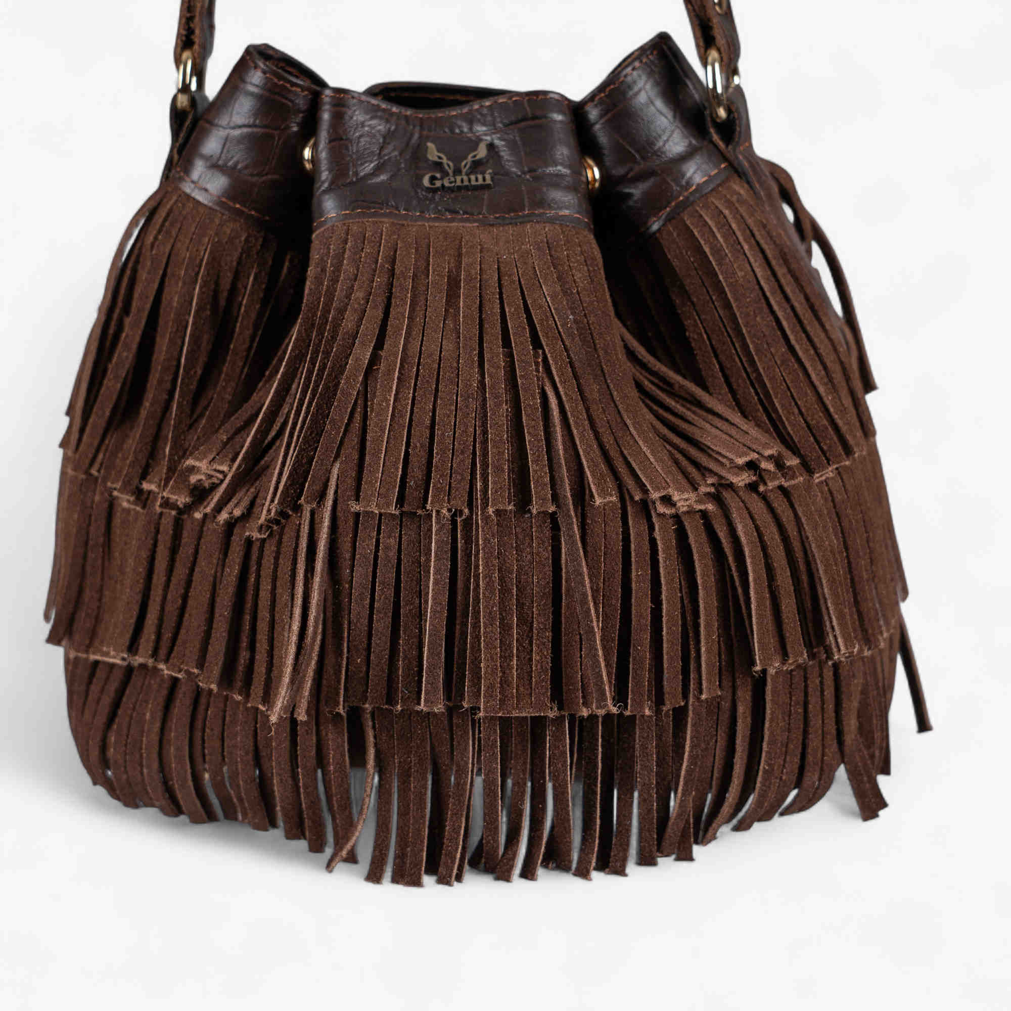 brown castor bag