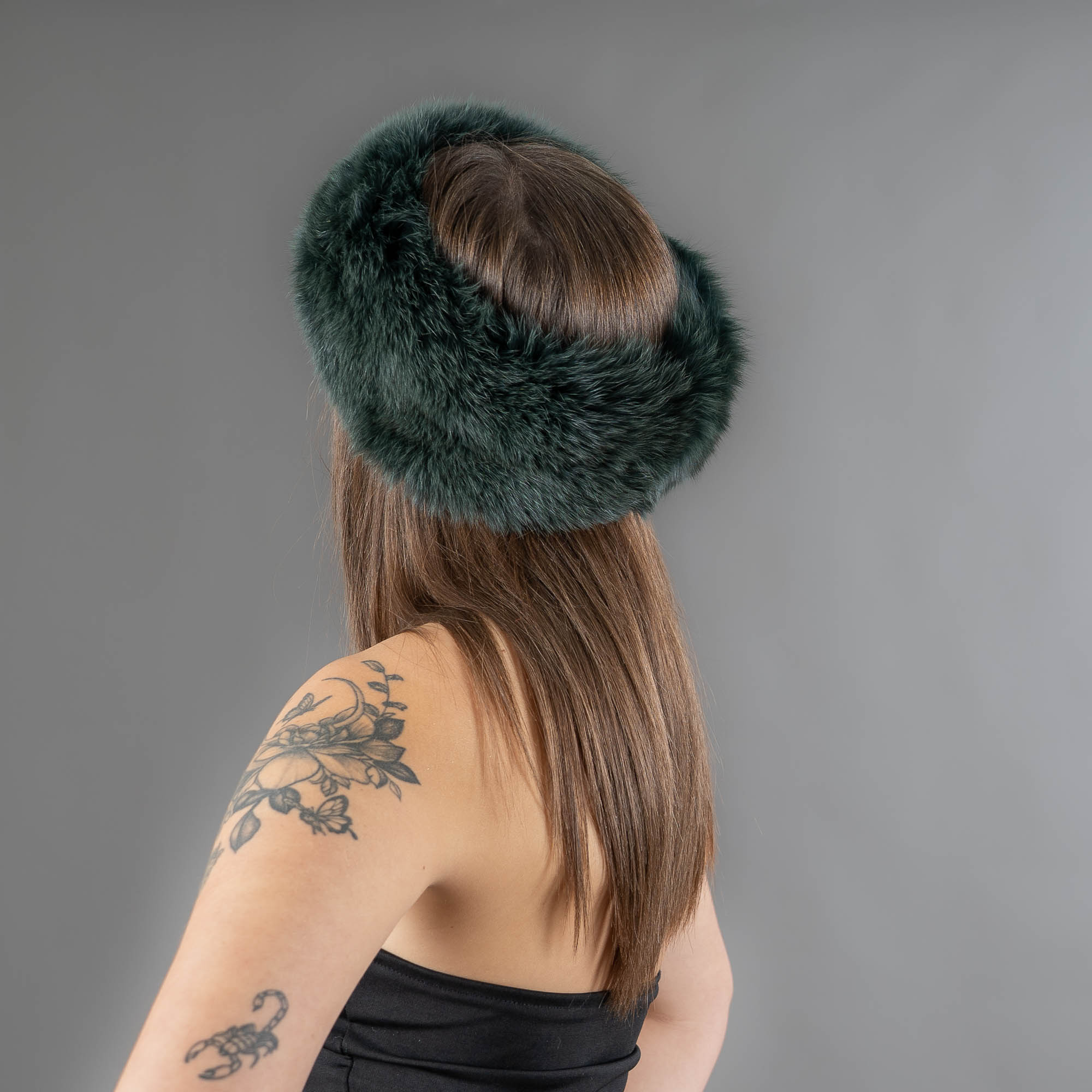fox fur headband